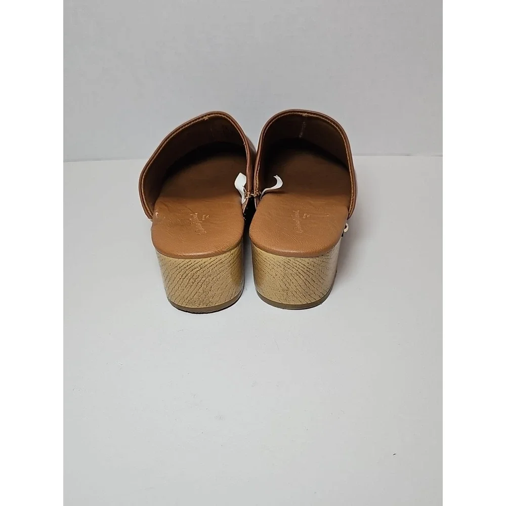 Universal Thread  Women Indra Memory Foam Faux Leather Slip-on Clogs Size 7 1/2 - Picture 5 of 13